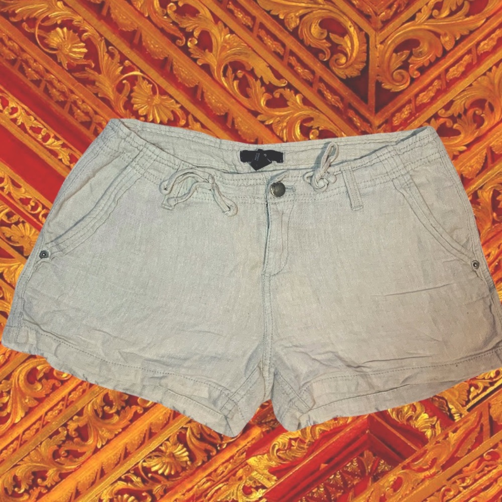 Tan Gap Linen Casual Beach Shorts